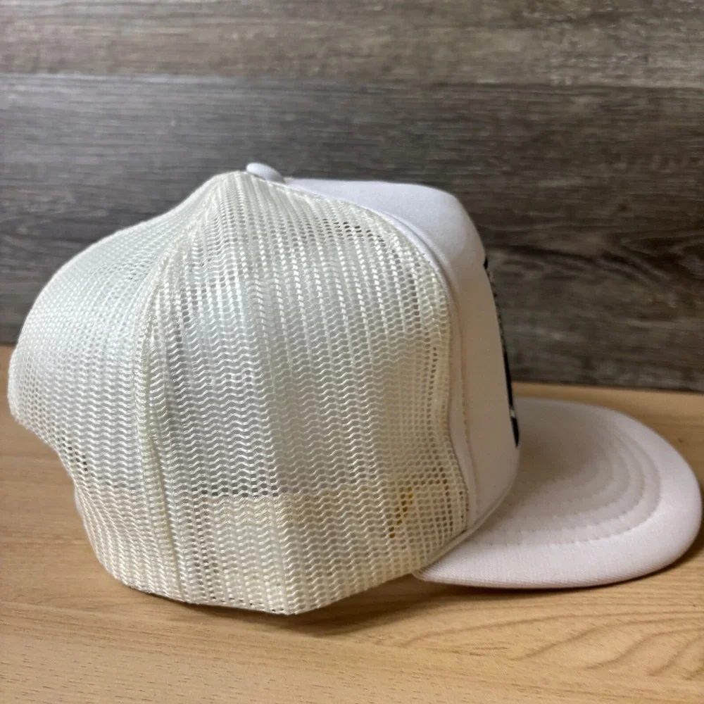 Vintage New York Hat Cap Snap Back White Trucker‎ NYC Adjustable